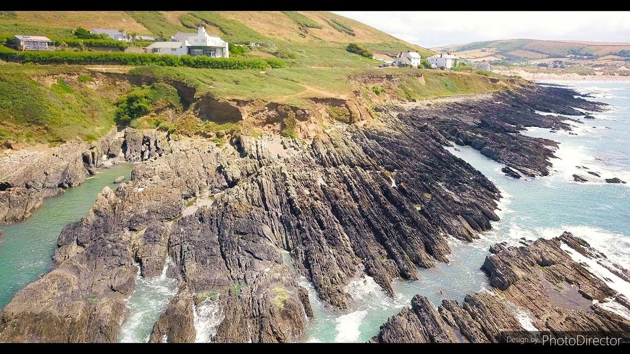 Baggy Point, North Devon   cinematic 4k with DJI mavic pro platinum
