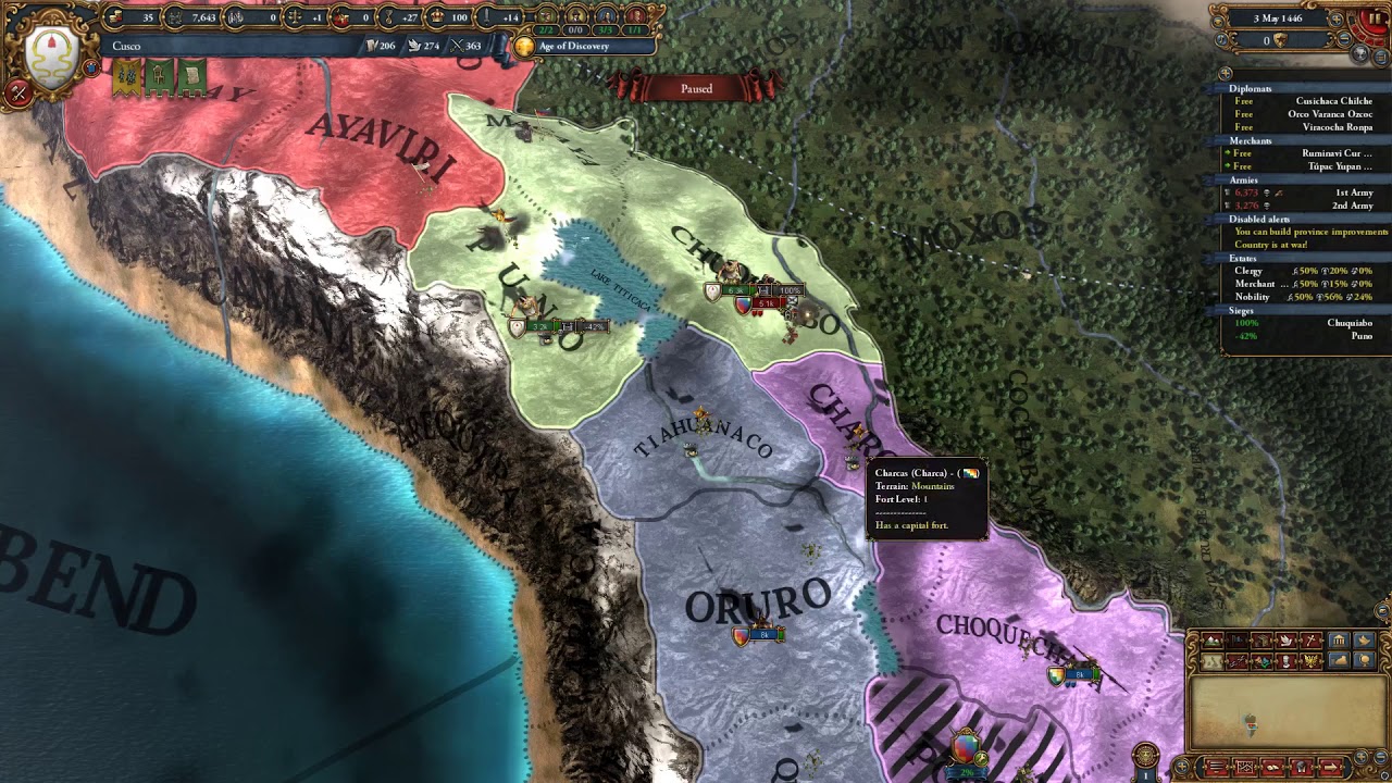 EU4 - Cusco to Inca guide