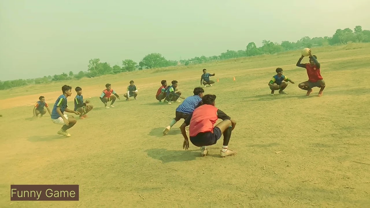 Funny football game | Fun game | Muscle Power game | Villege funny football game & funny moments