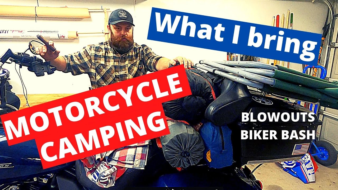 Motorcycle Camping Lone Star Rally 2020 Texas Blowout Biker Bash - What I packed.