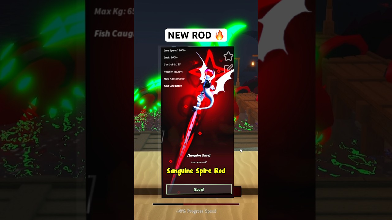 КАК ПОЛУЧИТЬ SANGUINE SPIRE ROD В FISCH ROBLOX