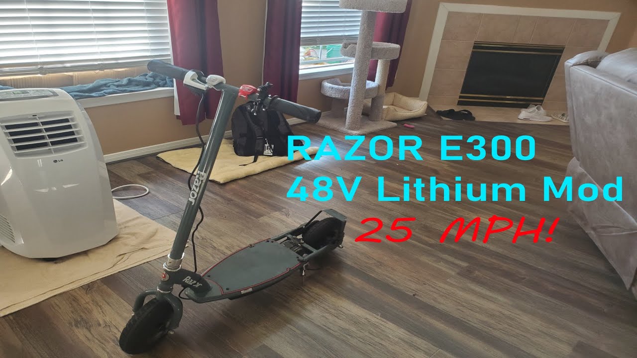 Razor E300 48V Li-ion Battery Mod (Links For Mods!)