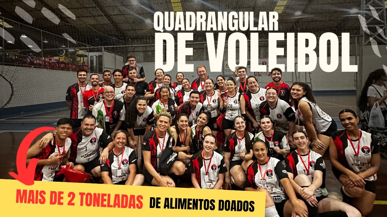 Quadrangulares de Voleibol Beneficentes Volei Action 2025 - Quase 3 toneladas de alimentos doados