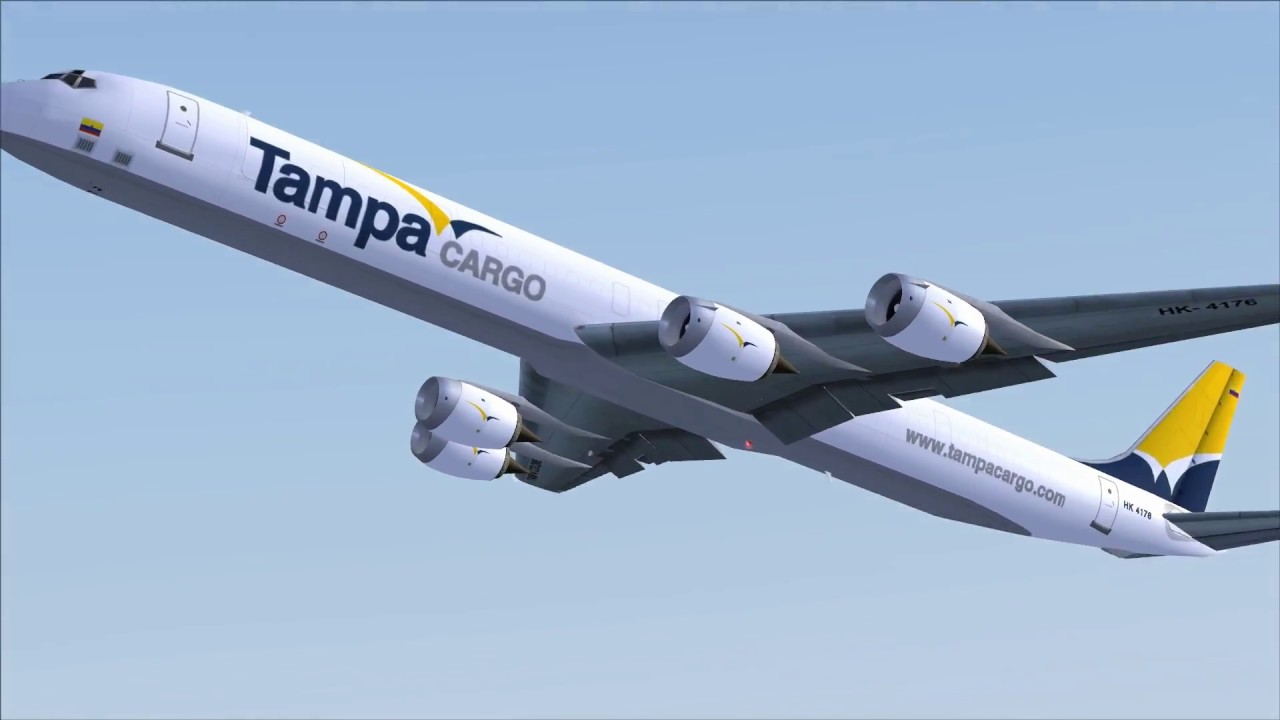 FSX - DC-8 Super 70 series - CFM-56-2 engine sounds - xviews