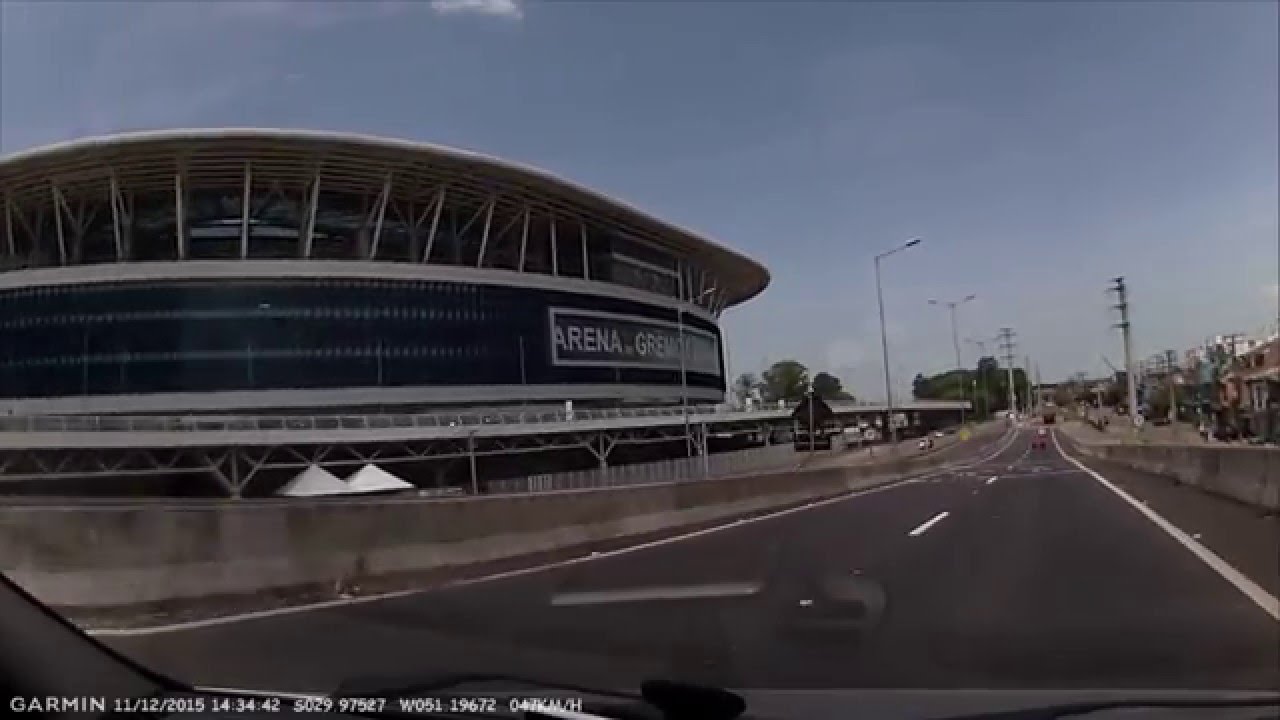 Chegando na Arena do Grêmio pela BR-448 (Rodovia do Parque)