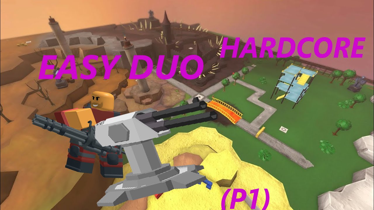 Easy duo hc TDS no special tower ||| Изи дуо хардкор в ТДС без спец башен