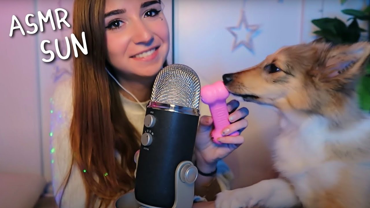 ASMR 🐶 Mon chien SUN goûte des aliments pour la première fois ! 🐶puppy dog dégustation