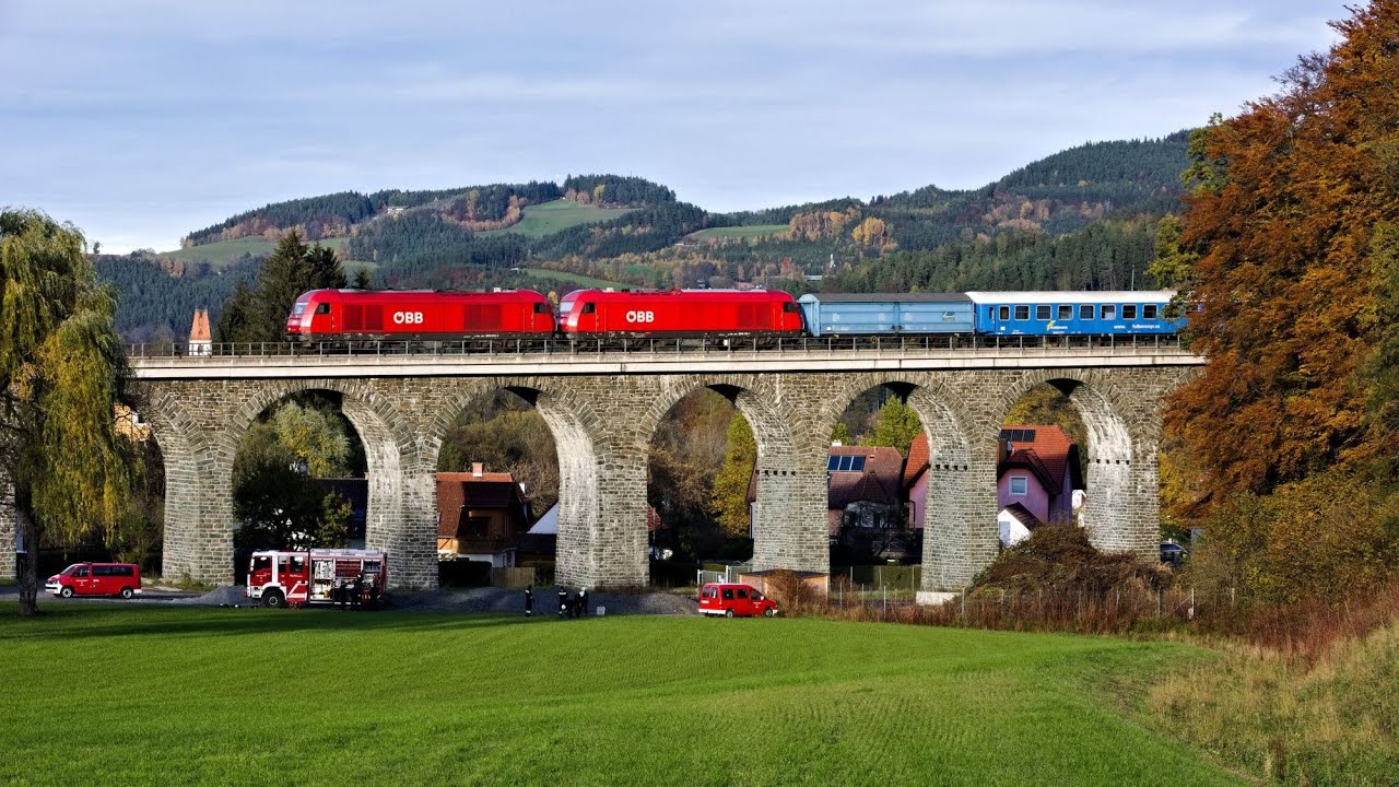 Heavy Transport of Transformer on Wechselbahn Railway, Austria