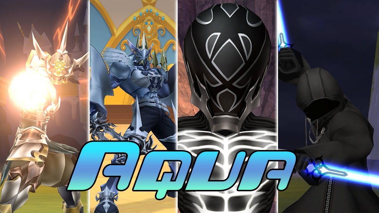 Aqua LV 99 vs Armor Of Eraqus, No Heart, Vanitas Remnant & Mysterious Figure - KH:BBS