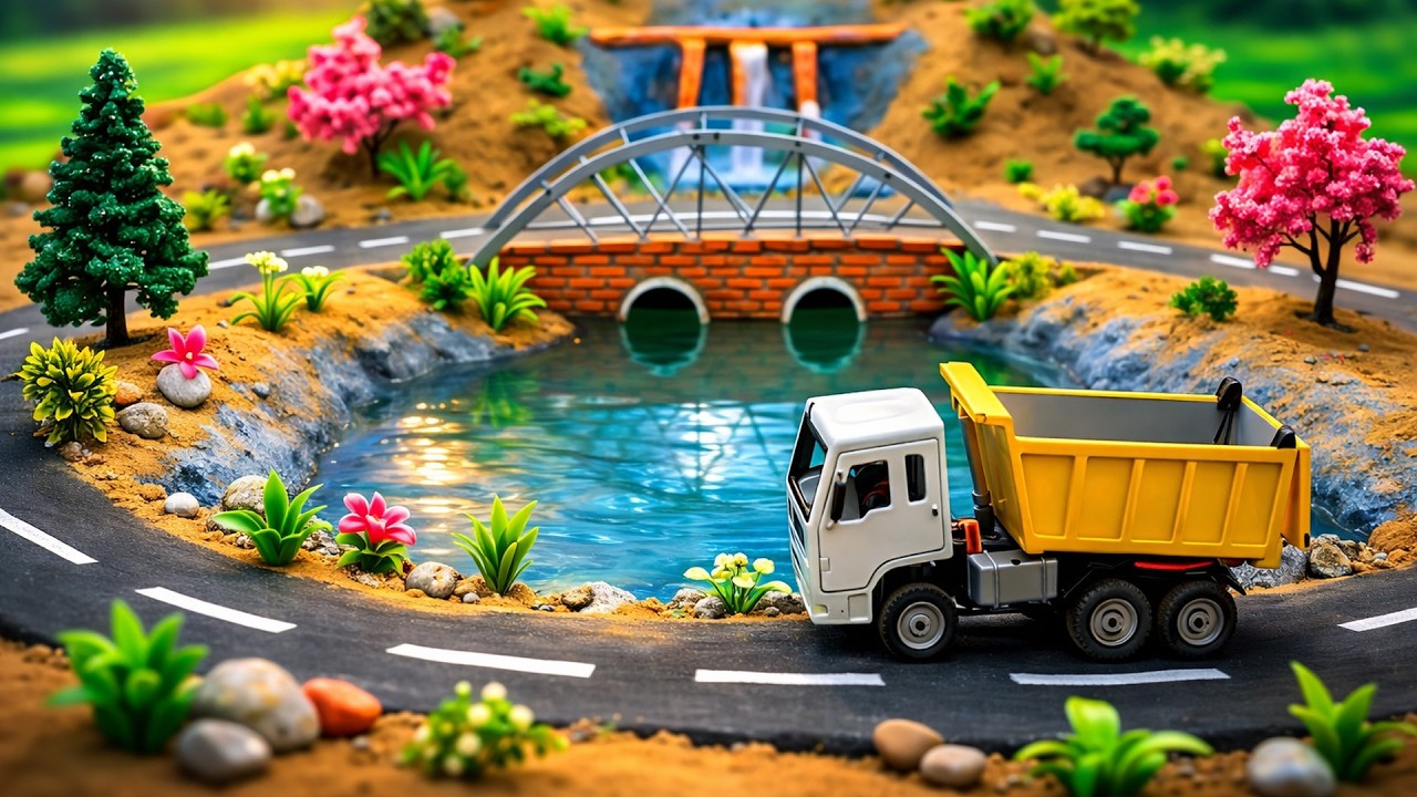 DIY Miniature Bridge Construction Project  | Hulk Smashes Wooden Bridge 😱 | Science project