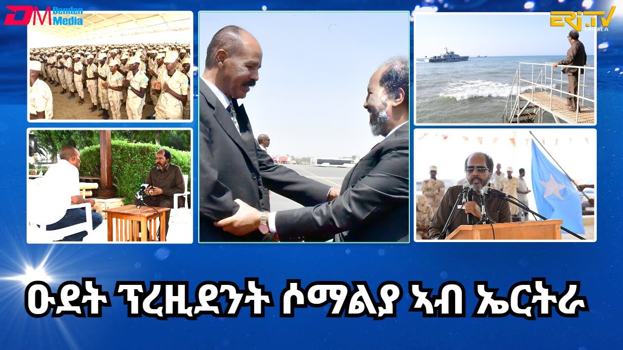 ዑደት ፕረዚደንት ሶማልያ ኣብ ኤርትራ | President Hassan Sheikh Mohamud of Somalia on working visit in Eritrea
