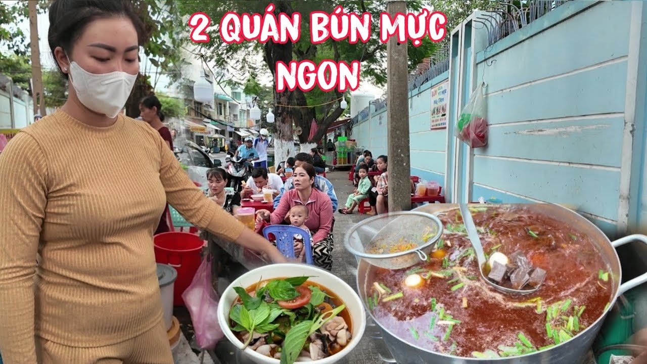 Đây là 2 quán bún mực rất ngon 1 ở An Giang và 1 ở Cần Thơ | Long Xuyên TV