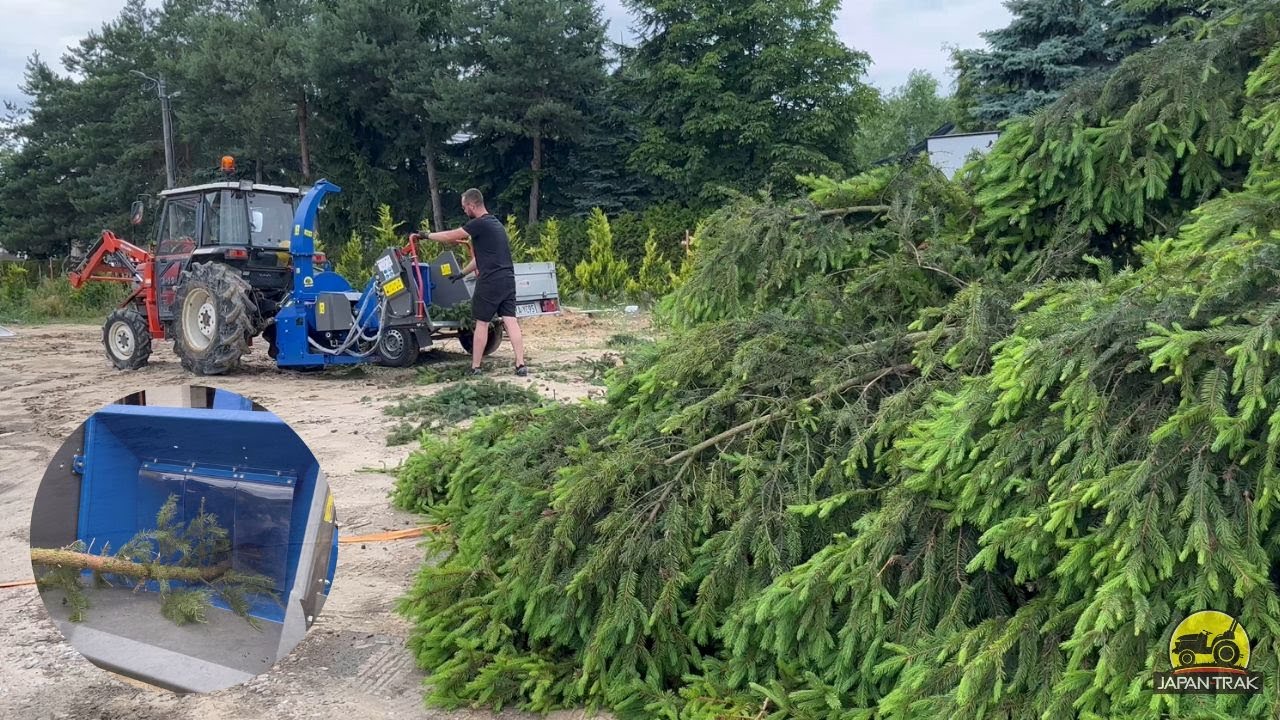 Rębak hydrauliczny Mikann WC52R, Rozdrabniacz do gałęzi