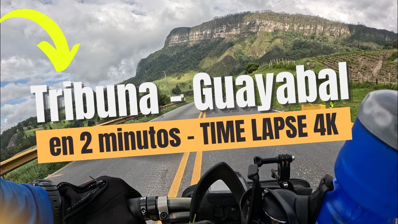 Bajada de la Tribuna a Guayabal | Ruta Épica en Bicicleta TIMELAPSE 4K