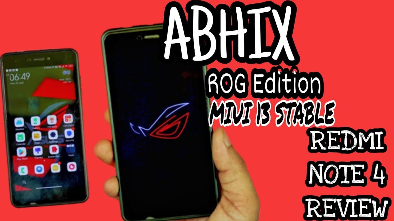 Review MIUI 13 Port By Abhix ROG Redmi Note 4/4X - Gaming Rom nya MIUI