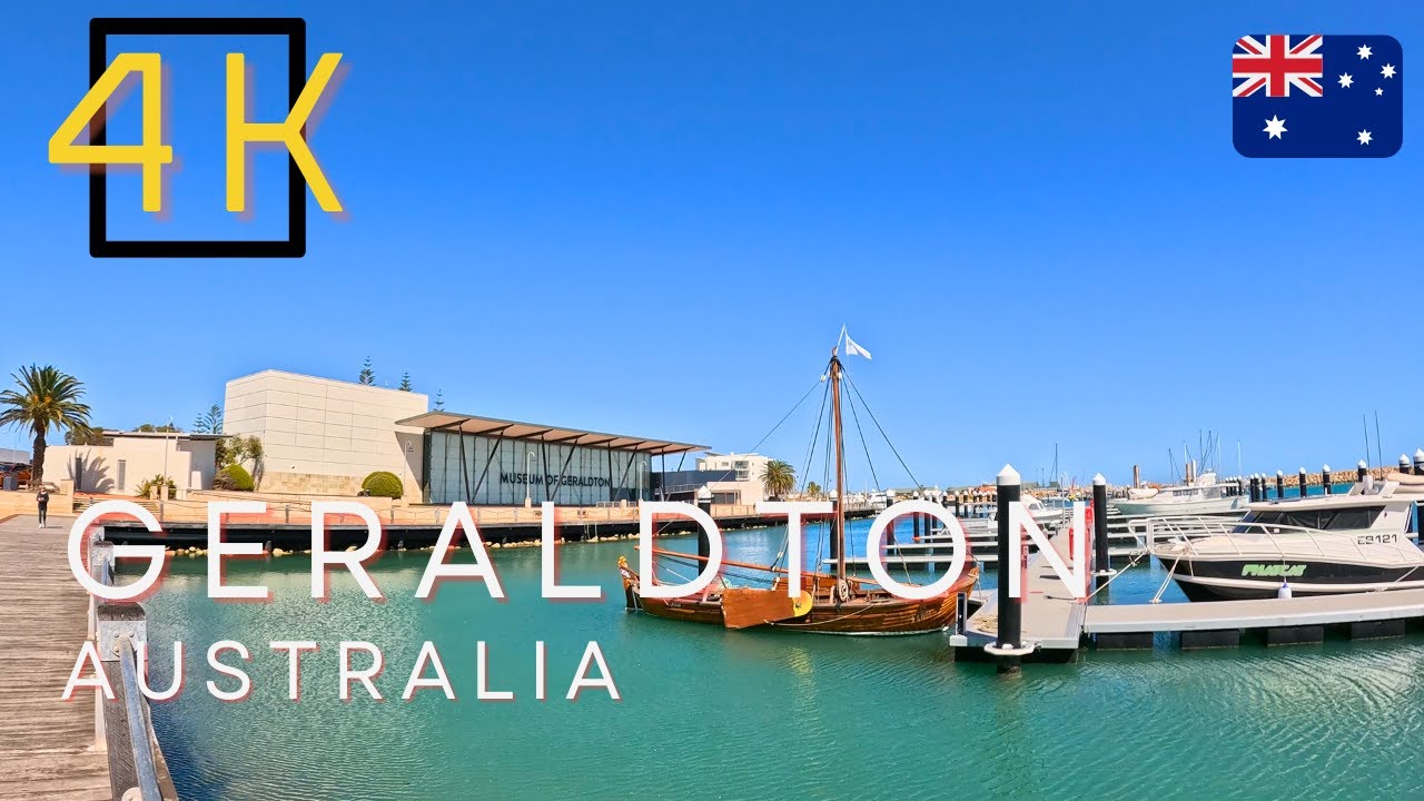 Geraldton Walking Tour (4K) | Coral Coast City | Western Australia 🇦🇺