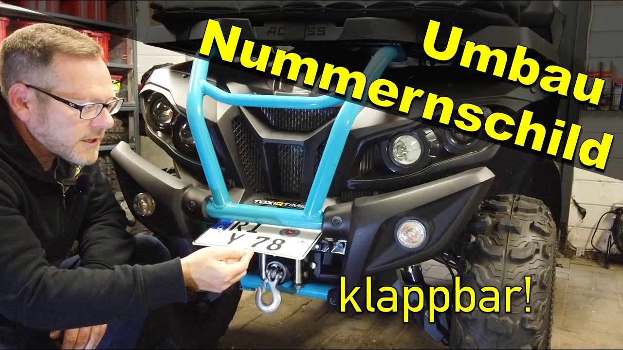 Umbau Nummernschild klappbar / ATV Quad / ToxiQtime