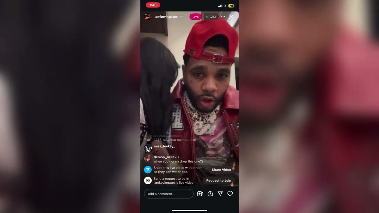 Caught Kevin Gates on IG Live🦅‼️💎💎💎 #kevingates #instagramlive #viralvideos #toptrending 