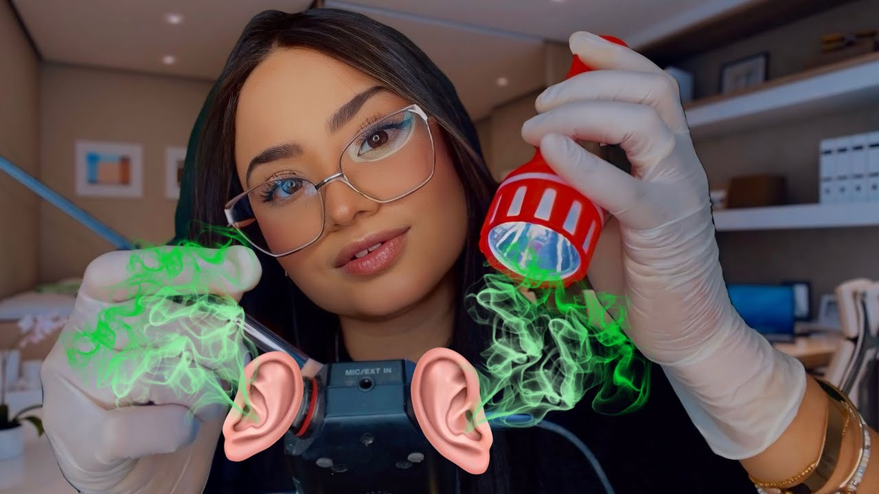ASMR:LIMPEZA DE OUVIDO 👂