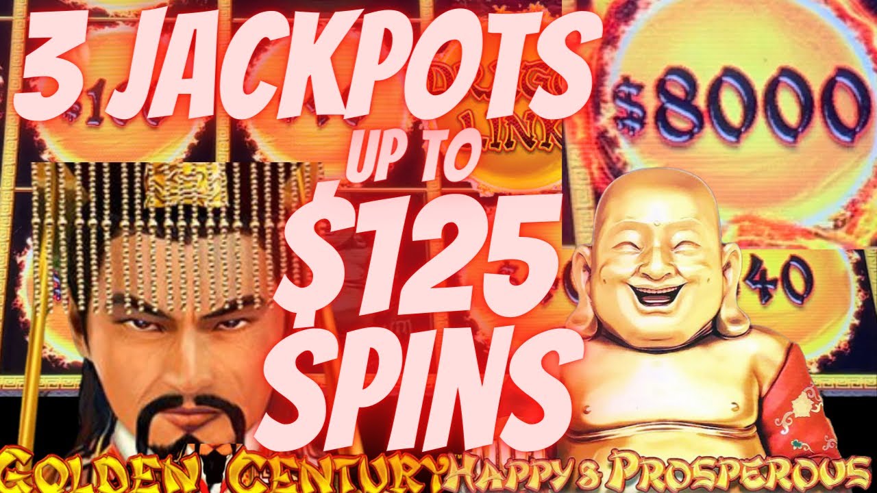🤑 3 JACKPOTS 🤑 MASSIVE ORB ON GOLDEN CENTURY AND HAPPY AND PROSPEROUS SLOT MACHINE DRAGON CASH 🤑