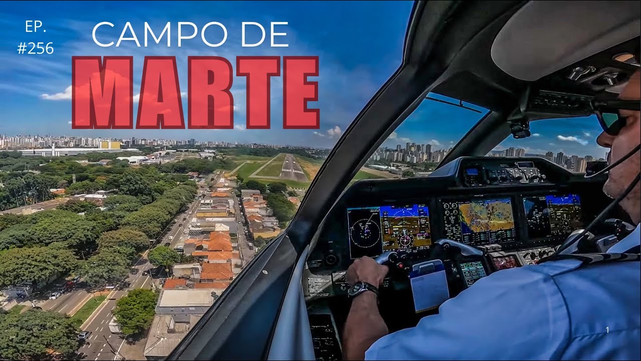 POUSO em MARTE [SBMT] - voando baixo sobre São Paulo - EMBRAER PHENOM 300E