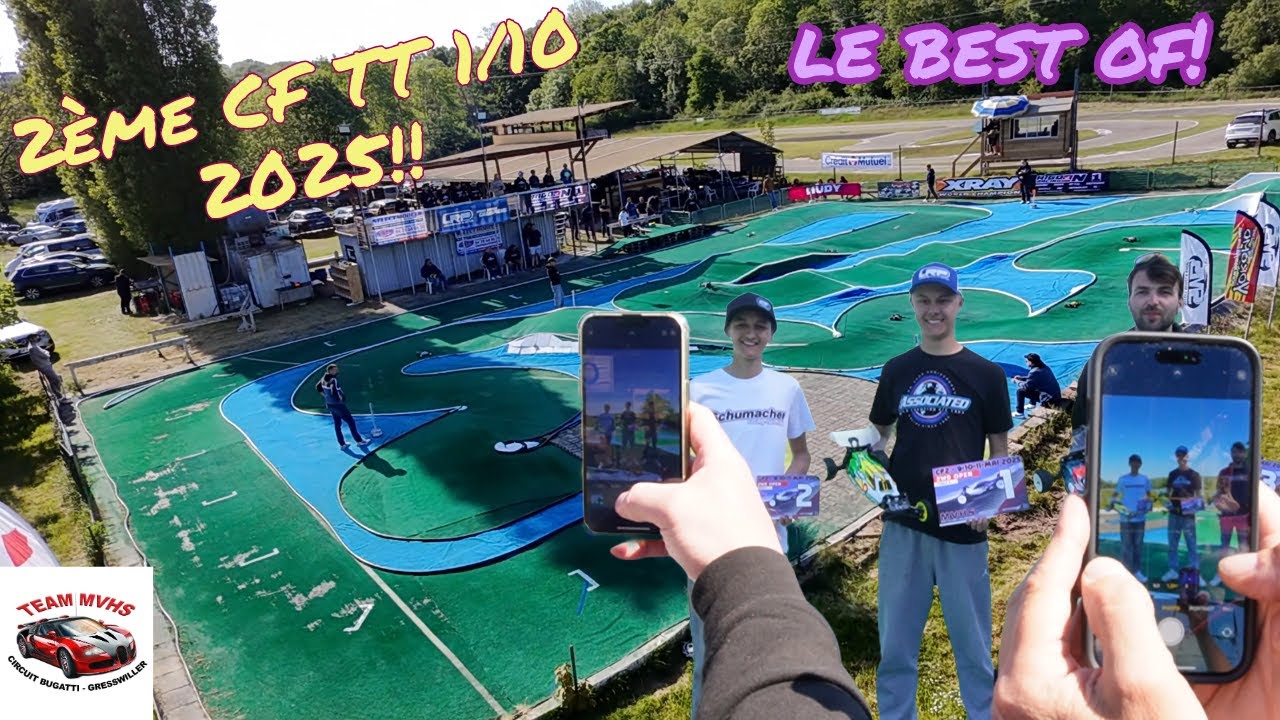 2eme manche de CF TT 1/10 2025 au MVHS: le reportage!!! #racing #buggy #offroad #drone #fpv