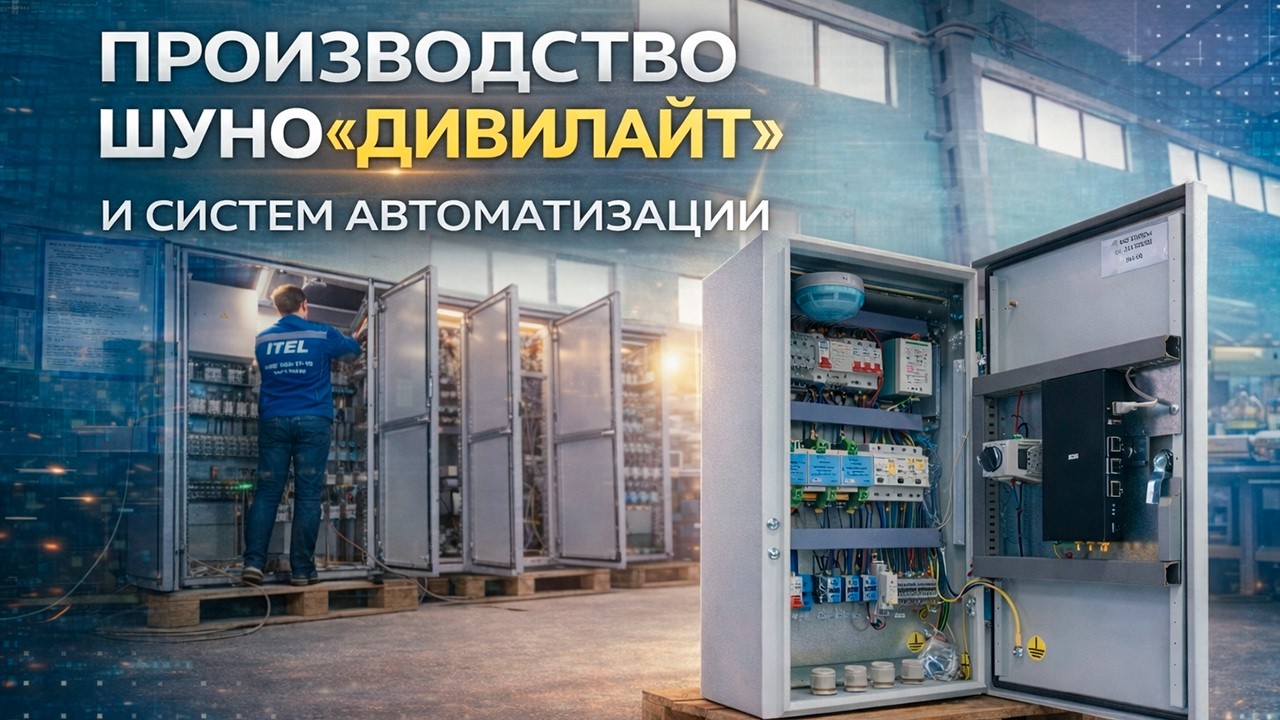 Производство ШУНО «Дивилайт»: шкафы управления наружным освещением и системы автоматизации АйТел