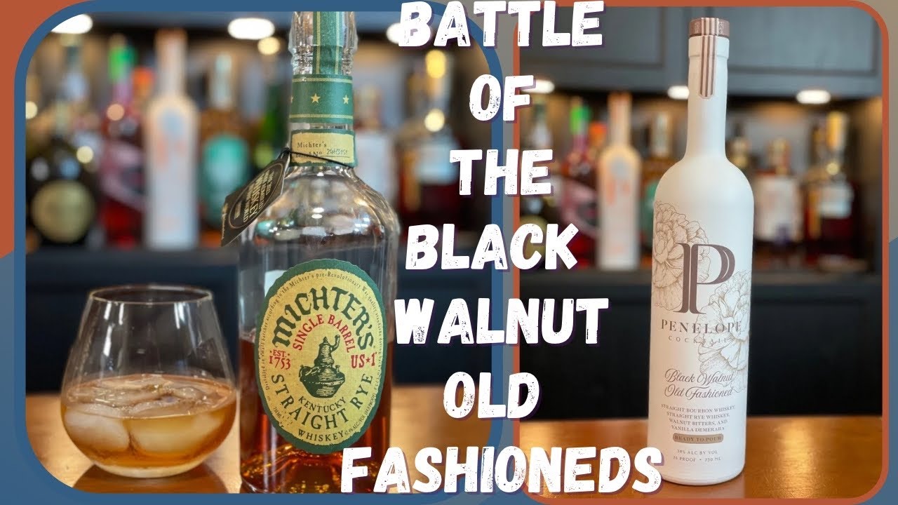 Homemade Black Walnut #OldFashioned vs Penelope #Oldfashioned | #Whiskey  #Review #cocktail #rye