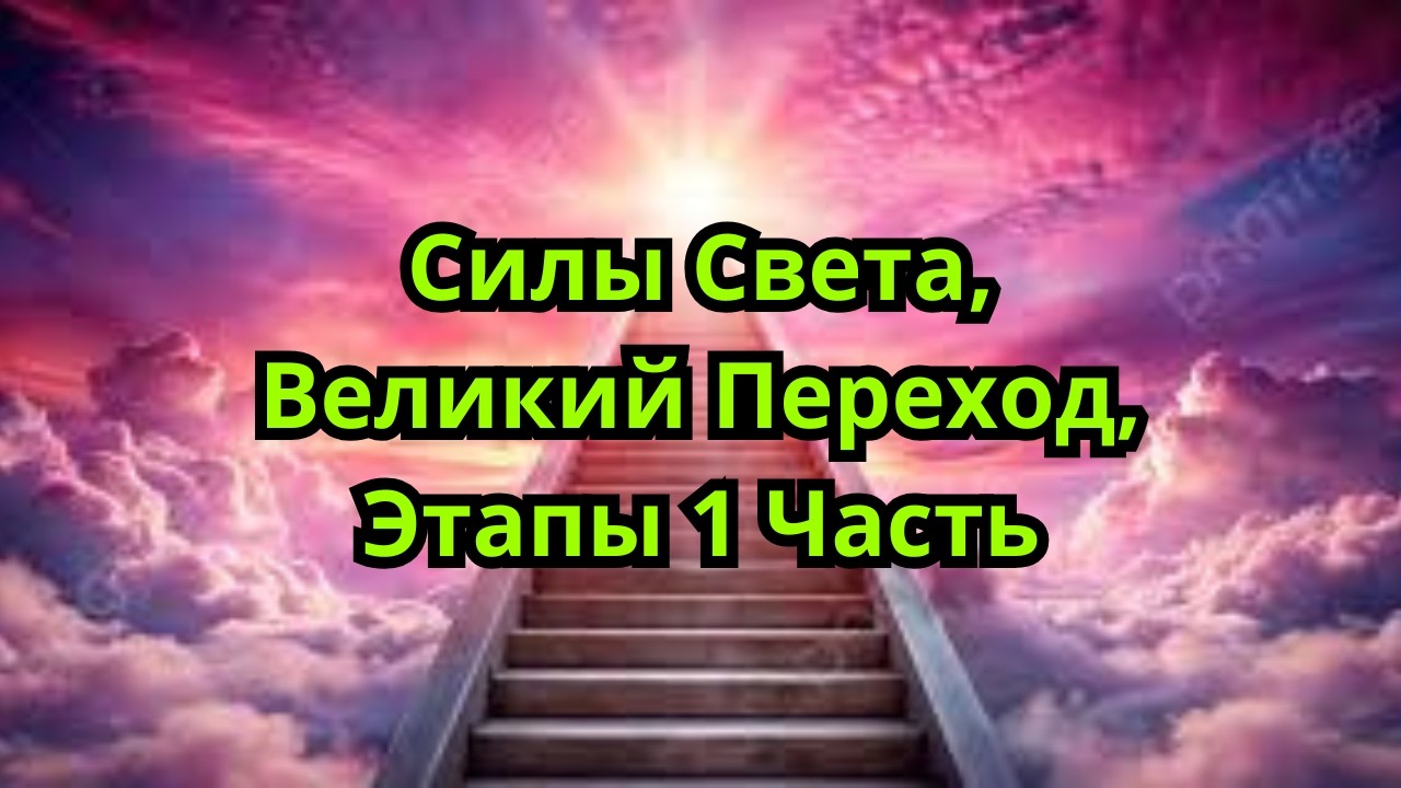 Послание от Сил Света, ВЕЛИКИЙ ПЕРЕХОД, ЭТАПЫ Часть 1