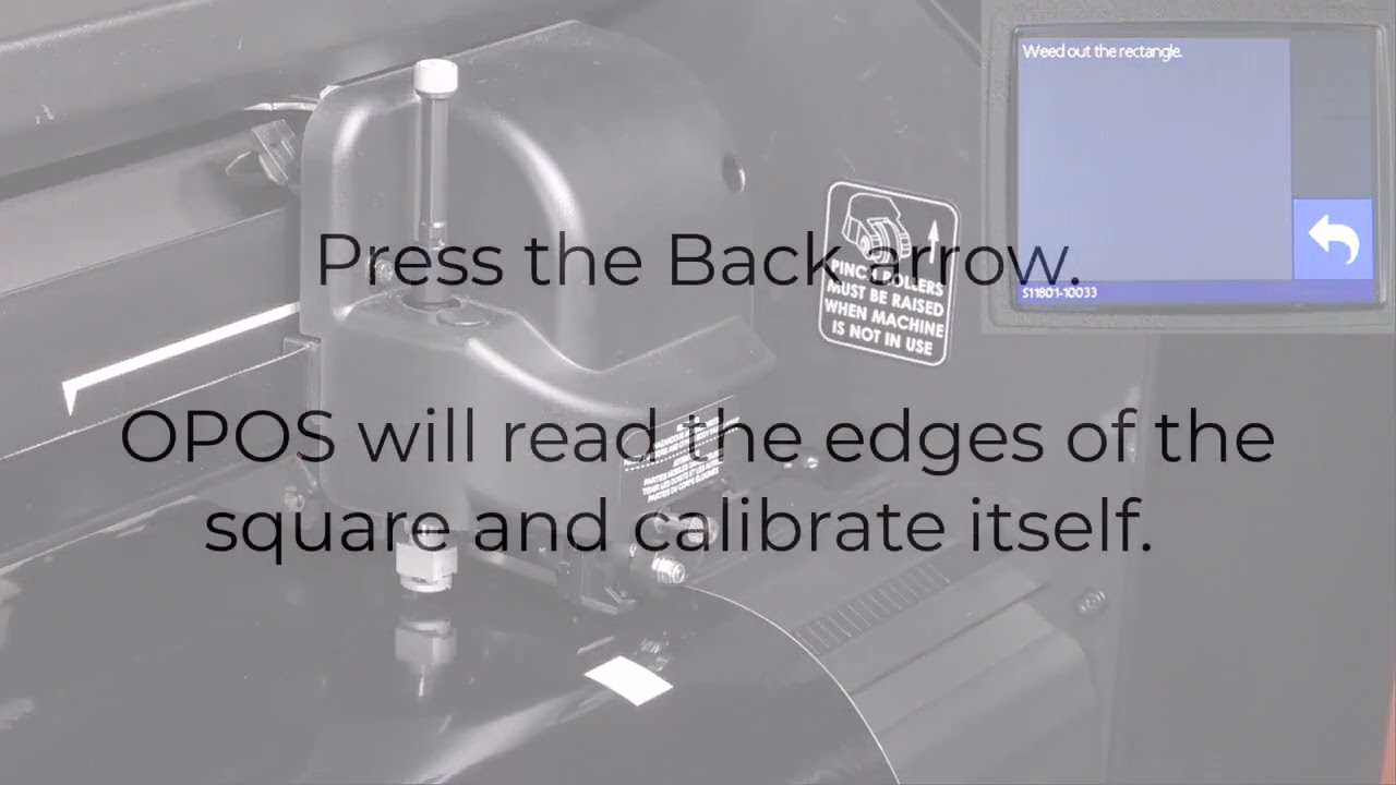 OPOS calibration on Summa S2 series roll cutters