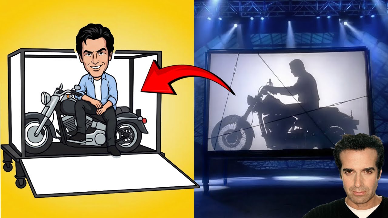 David Copperfield's Motorcycle Appearance Magic Secret Revealed!