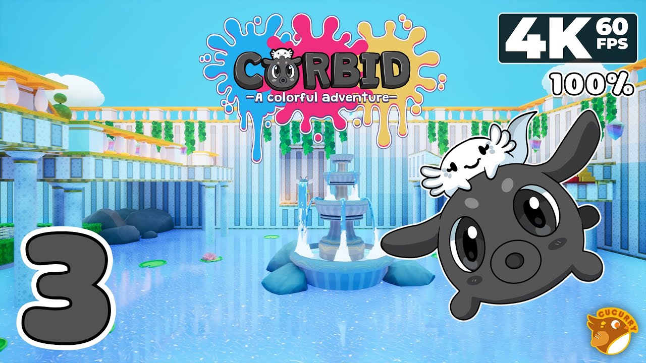 Corbid! A Colorful Adventure (PC) - 4K60 Walkthrough (100%) Part 3 - Level 1-3