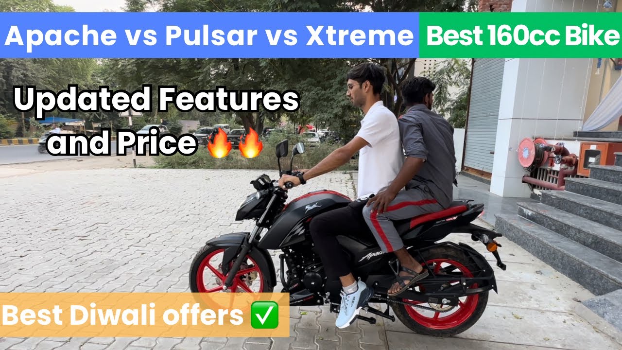 New TVS APACHE 160 4V & 2V vs Bajaj Pulsar N160 vs Xtreme 160 4V | Features Comparison Offer Price