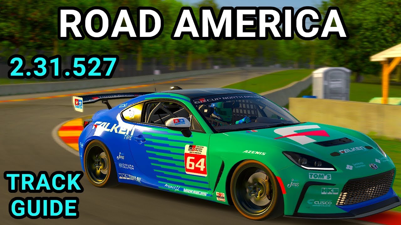 Руководство по треку Road America Toyota GR86 iRacing