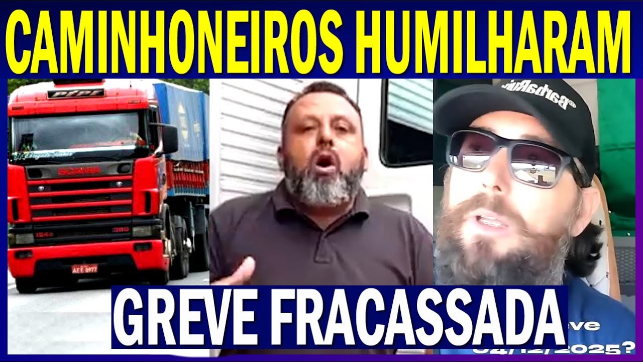 FRACASSO TOTAL: Caminhoneiros IGNORAM Bolsonaro e GREVE VIRA PIADA!!