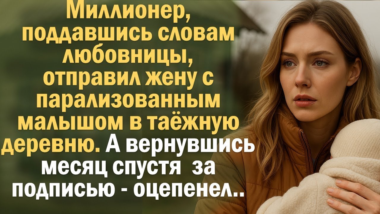 Миллионер, поддавшись словам любовницы, отправил жену с парализованным малышом в таёжную деревню..