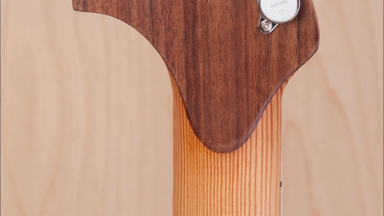Carving The Volute On An Electric Guitar Neck
