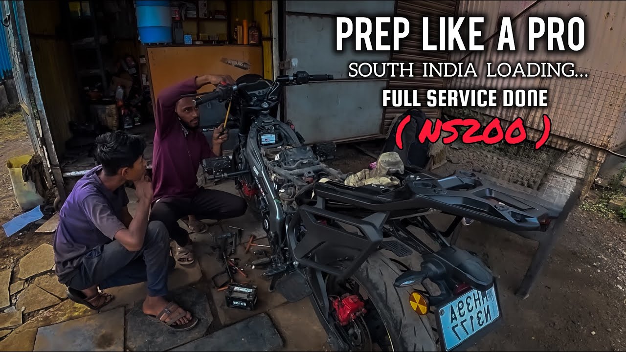 25 Days South India Ride Preparation | NS200 Fully Serviced & Ready #ns200 #servicing 