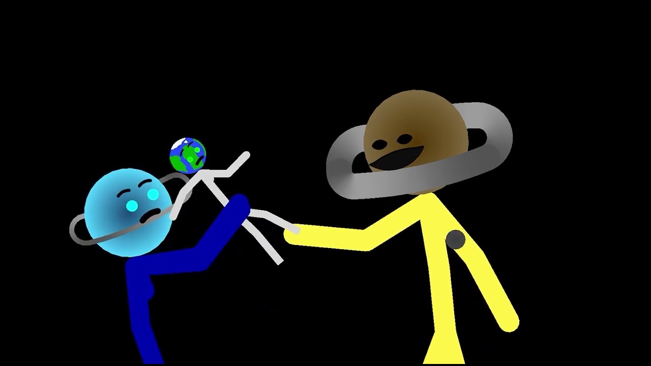Moon woke up in planetballs (sticknodes animation) part 2/3