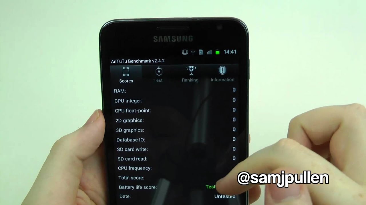 Samsung Galaxy Note Benchmark - Quadrant / Linpack and AnTuTu