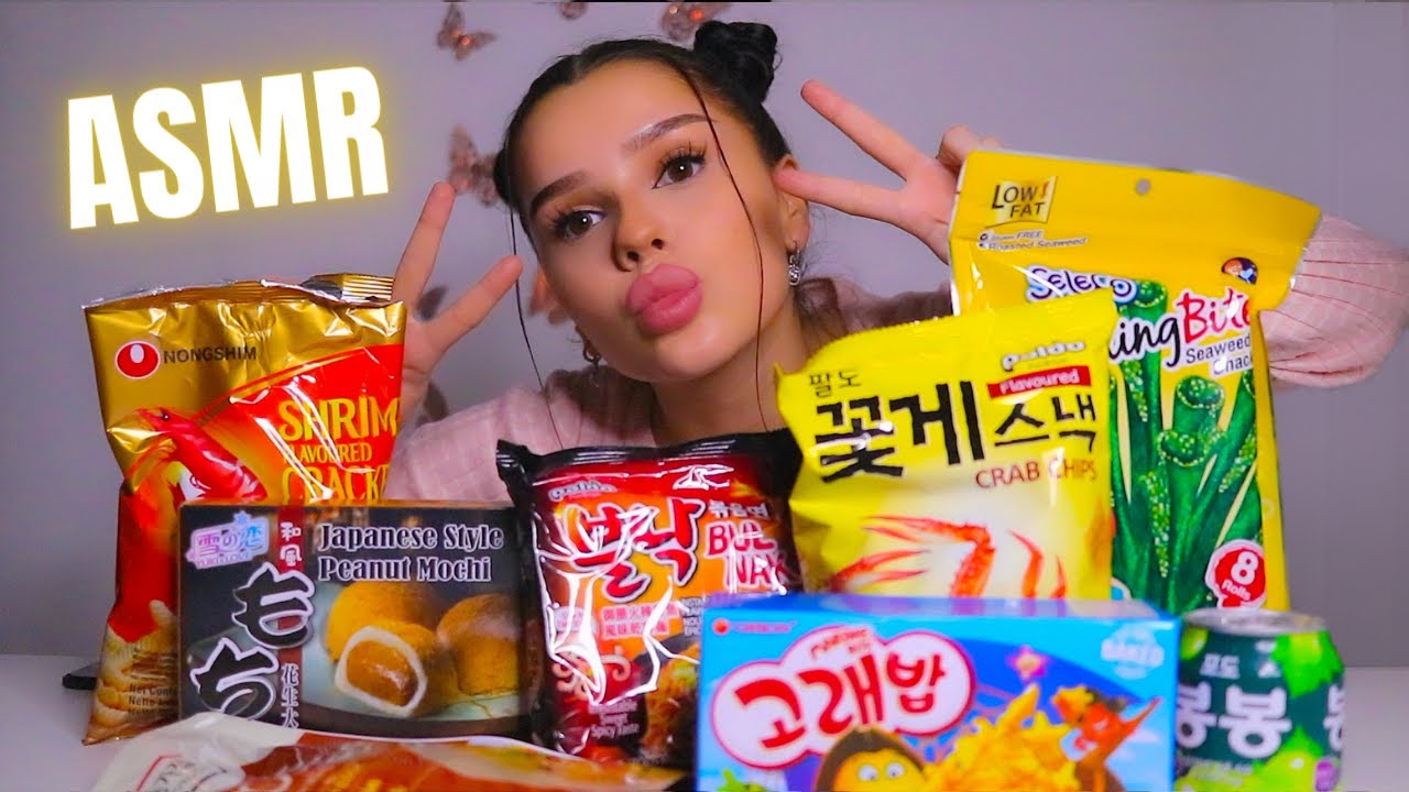 ASMR PROBANDO SNACKS ASIÁTICOS