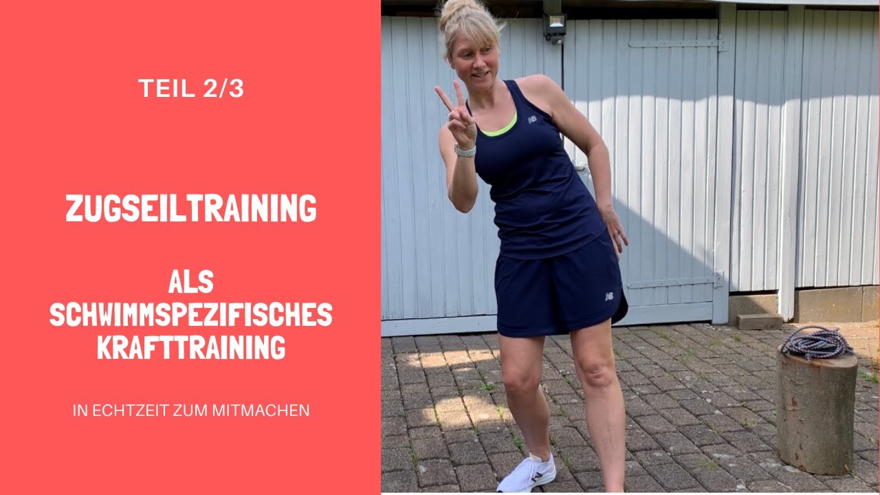 Zugseiltraining als schwimmspezifisches Krafttraining – ein 12 min-Quickie in Echtzeit zum Mitmachen