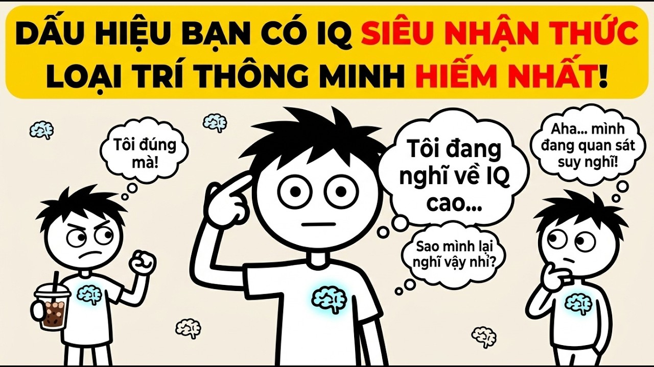 7 Dấu Hiệu Cho Thấy Bạn Có IQ Siêu Nhận Thức (Loại Trí Thông Minh Hiếm Gặp Nhất)