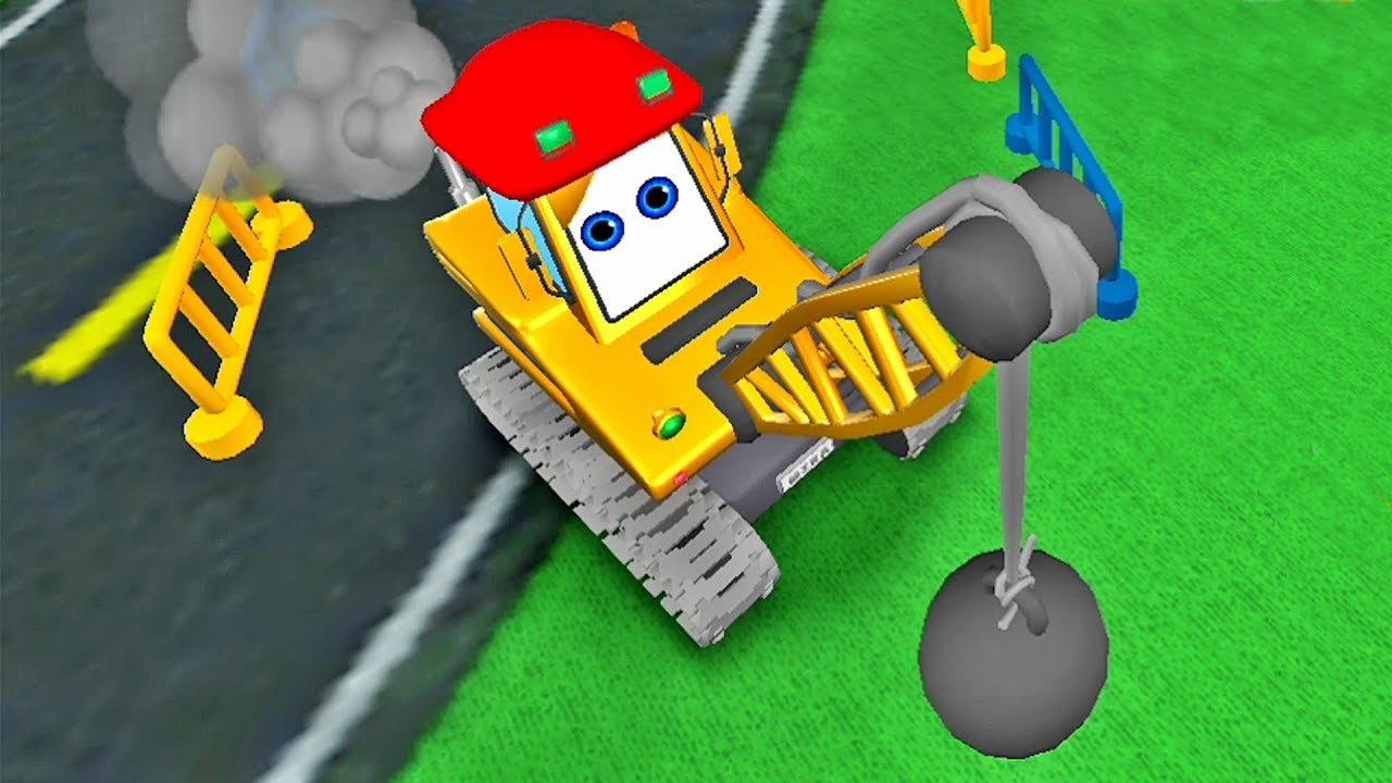 Wrecking Ball Bulldozer for Kids 👷 Mika Boom Spin Game App