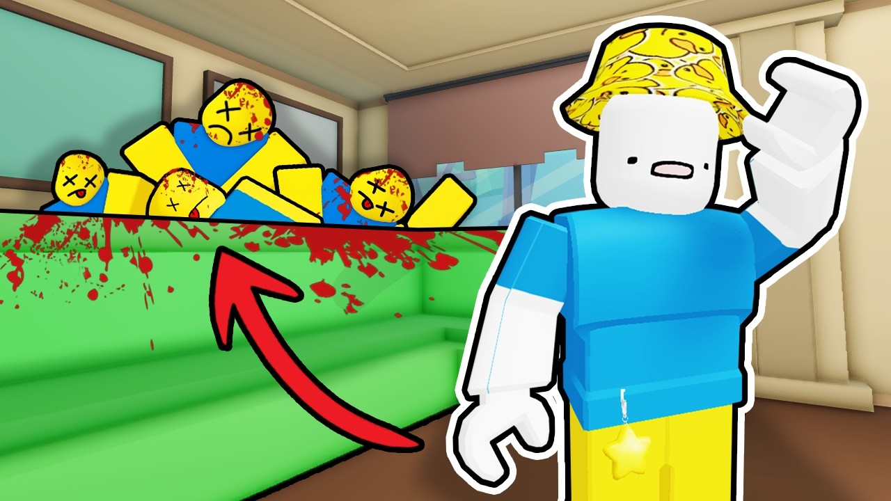 используя НЕВОЗМОЖНЫЕ МЕСТА в Roblox спрячьте тело...