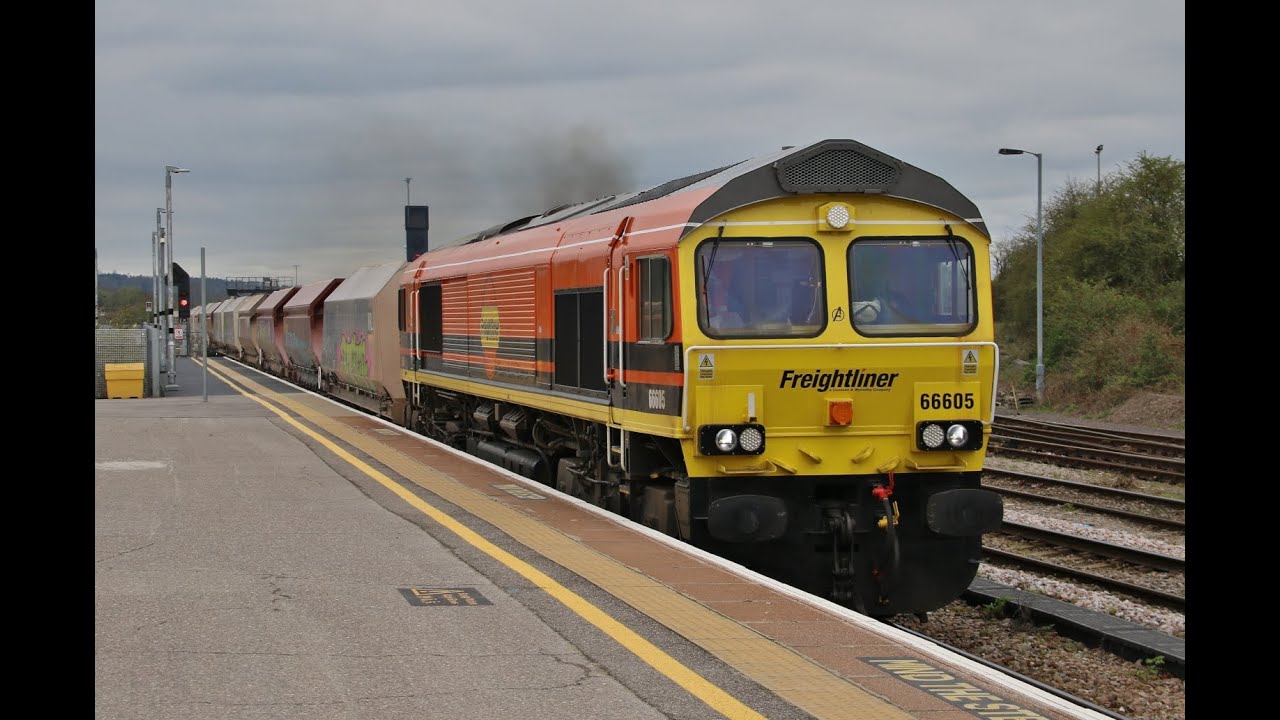 Freight trains around the Westbury area on 17th April 2023