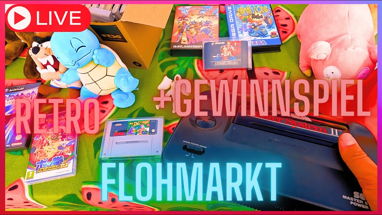 MEGA viele RETRO Sachen!!! 🤯 Live Flohmarkt RETRO hunting🤑+GEWINNSPIEL!!! 💸
