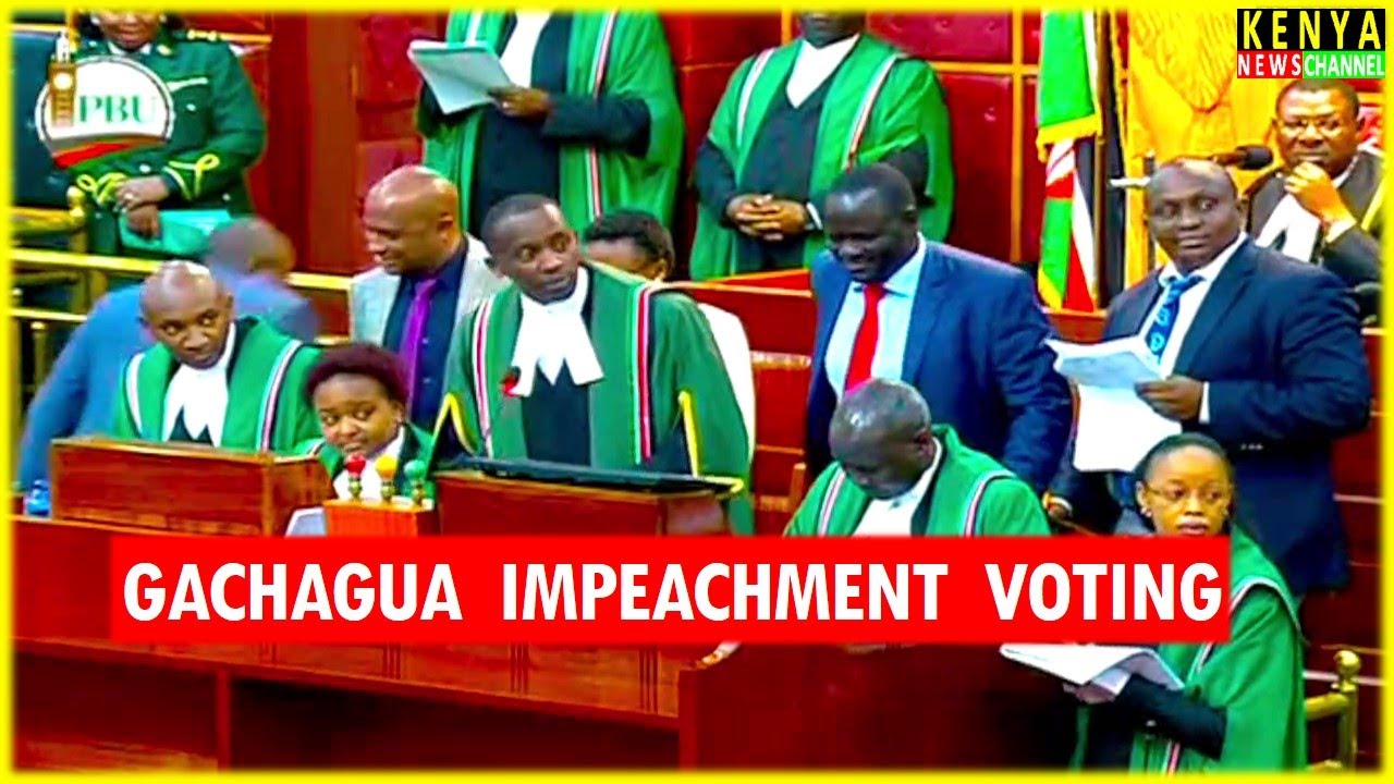See how your MP voted in Gachagua impeachment motion debate in Parliament National Assembly