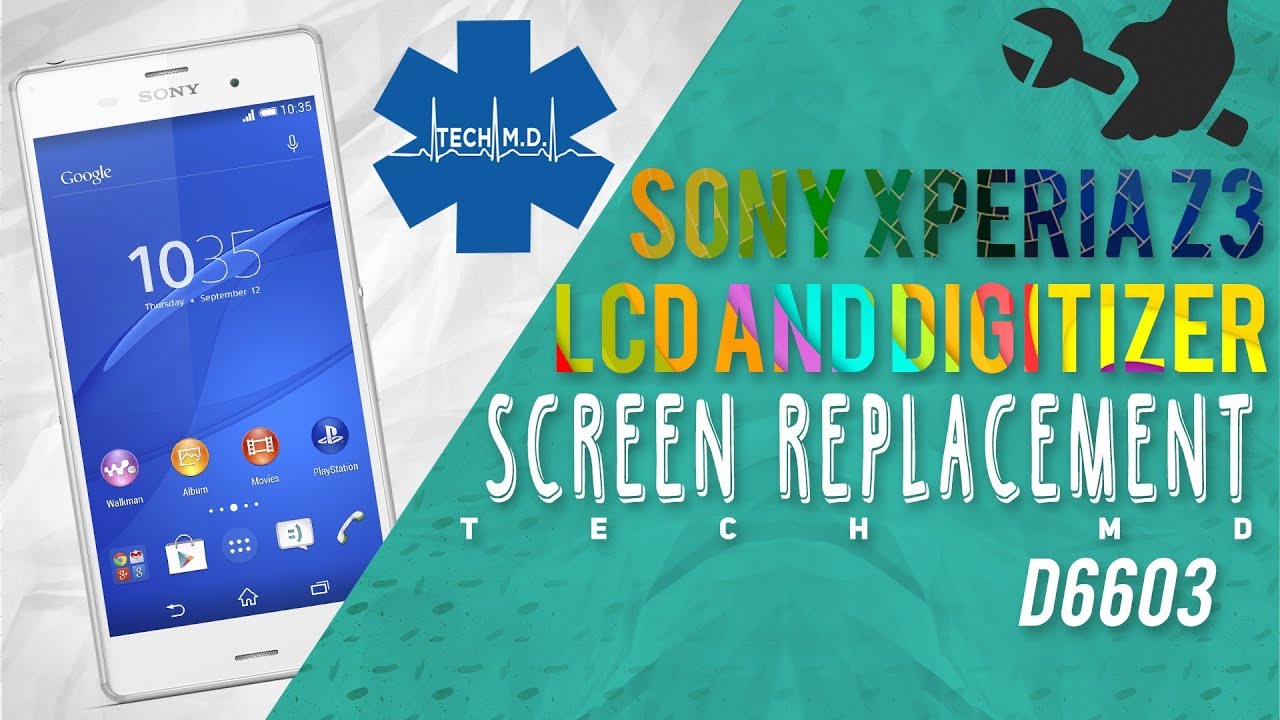 Sony Xperia z3 LCD and Digitizer Screen Replacement Tech MD