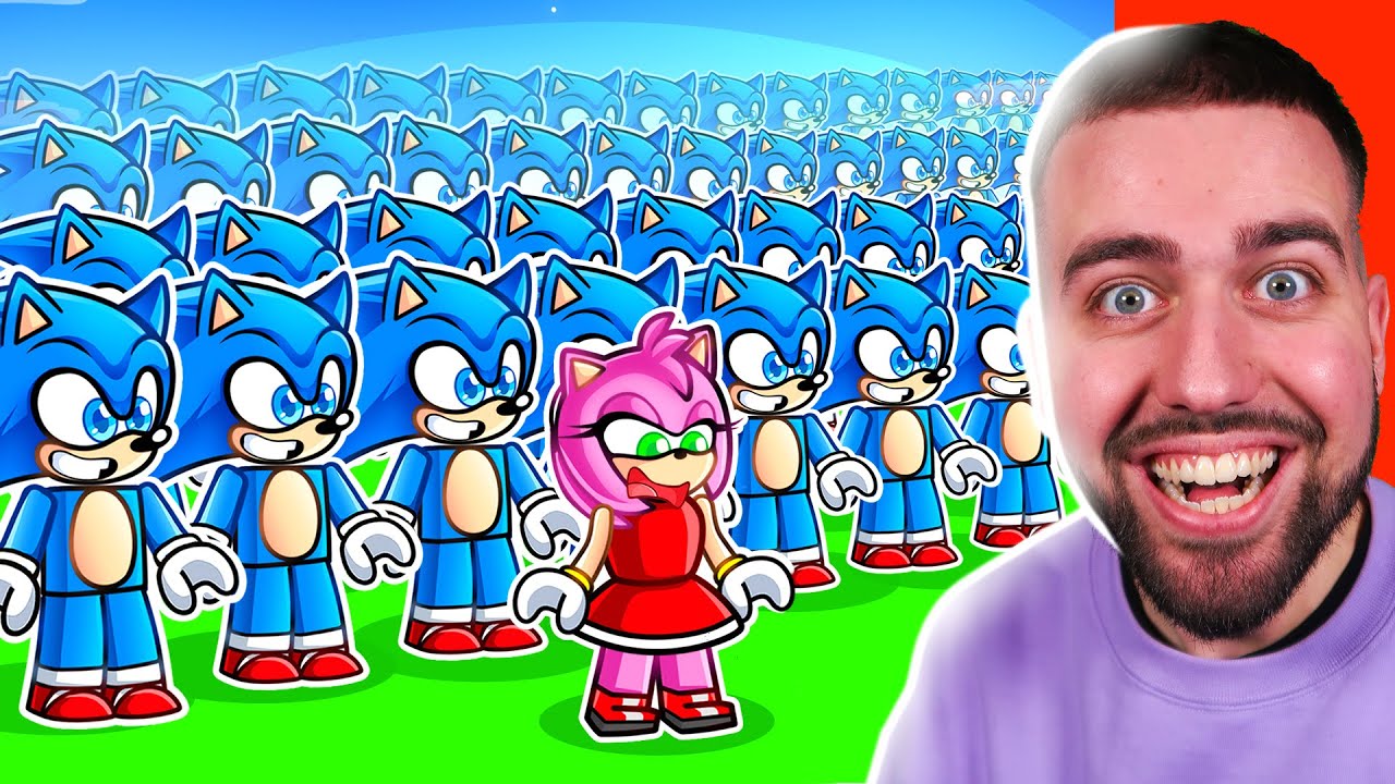 PRANKER AMY avec des CLONES SONIC À L'INFINI sur ROBLOX !! Simulateur de Clone !
